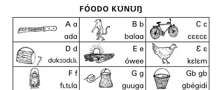 Fóodo Kʊnʊŋ Aŋmaalɩbee Flash 3 Lines